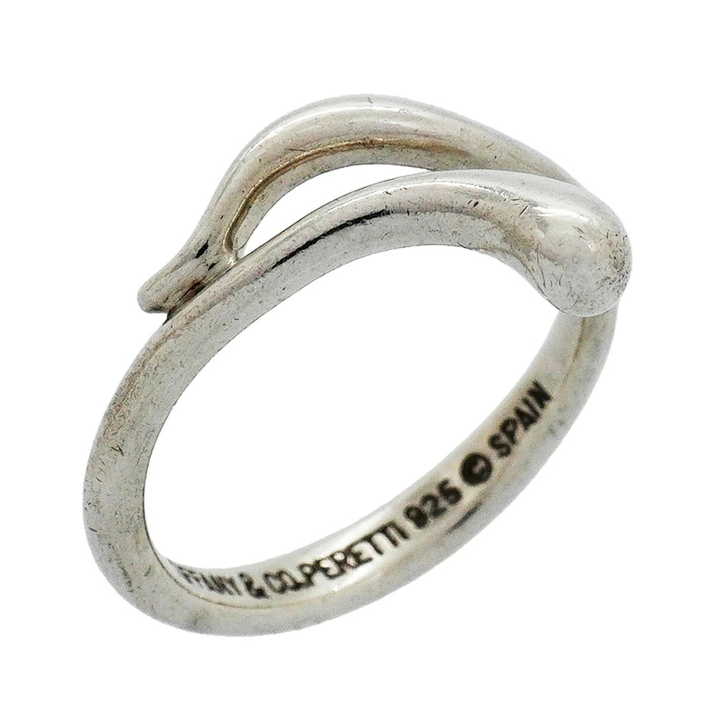 Tiffany & Co. Teardrop Ring, Sterling Silver 925, Size 10, Women's